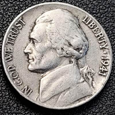 泉币菌-第188场- 迎情人节专场 本场拍品多 请提前出价（本周五和之前拍的 2月14日发货） -  美国1941年5美分纪念币 杰斐逊 及 故居蒙蒂塞洛庄园 21mm 