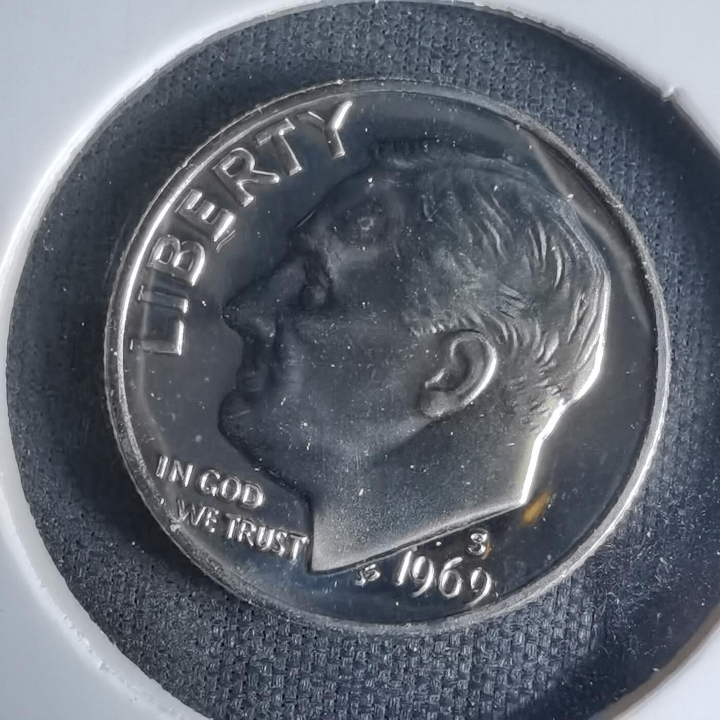 沼泽如烟--第990场 美国1969年十分精制币