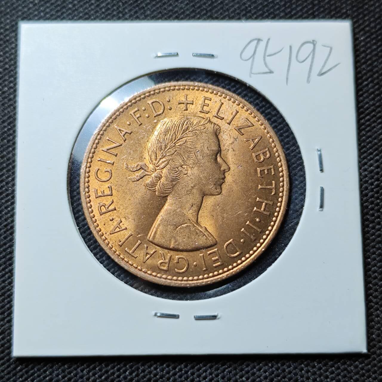 KK钱币收藏小铺  第395期  2月预留时间 周末发货 1967英国1便士 好品