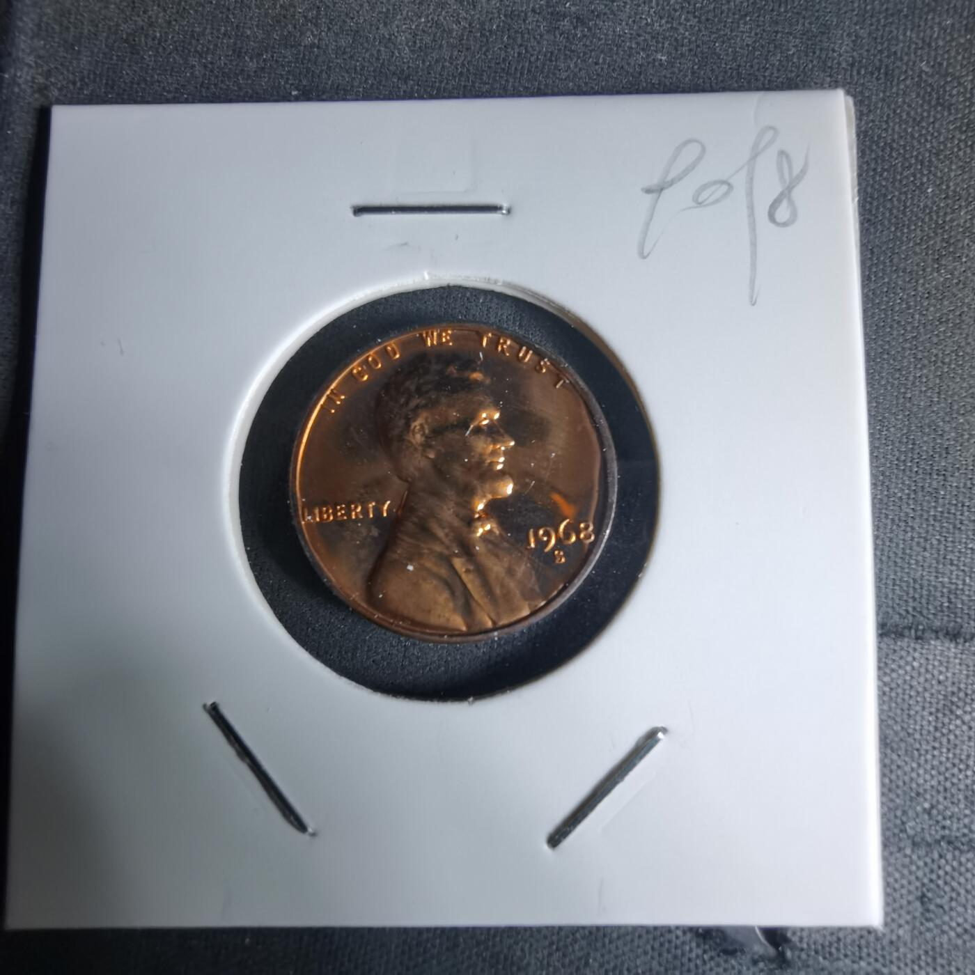 沼泽如烟--第990场 美国1968年1分精制币