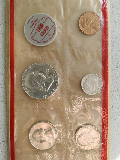 美国1963年套币丹佛厂原封合计纯银约20克 - 美国1963年套币丹佛厂原封合计纯银约20克