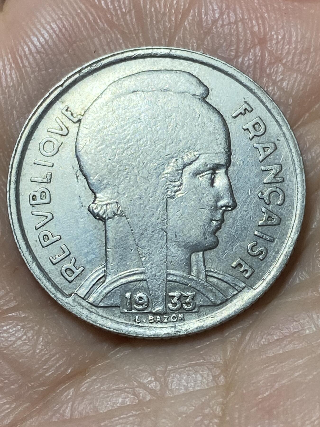 2026年第二十二场(总第一百九十一场）外国好品散币场(免佣金) 少见品种–法兰西第三共和国1933年5法郎