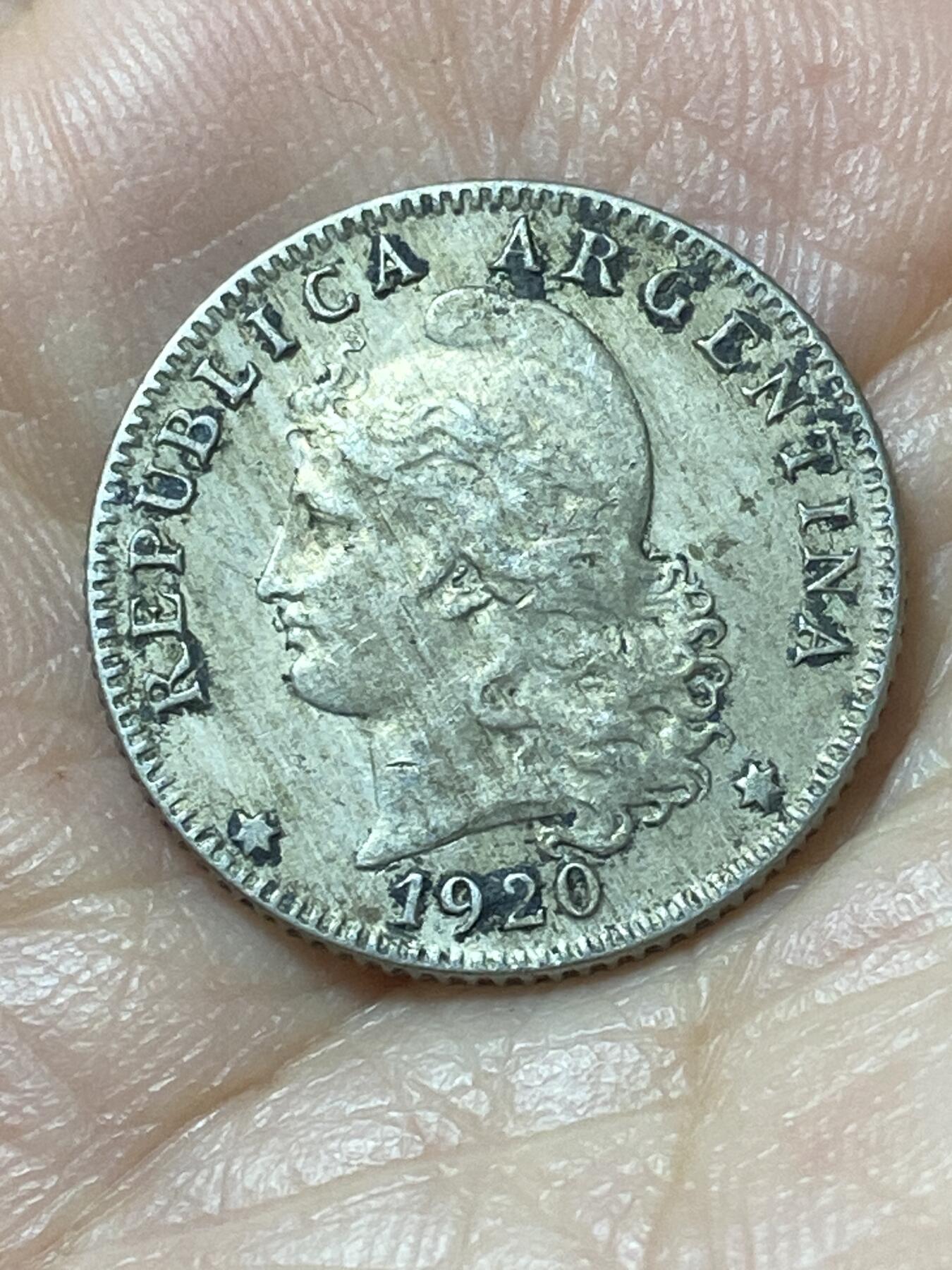 2026年第二十二场(总第一百九十一场）外国好品散币场(免佣金) 阿根廷🇦🇷1920年20分(1896–1950年第一版)