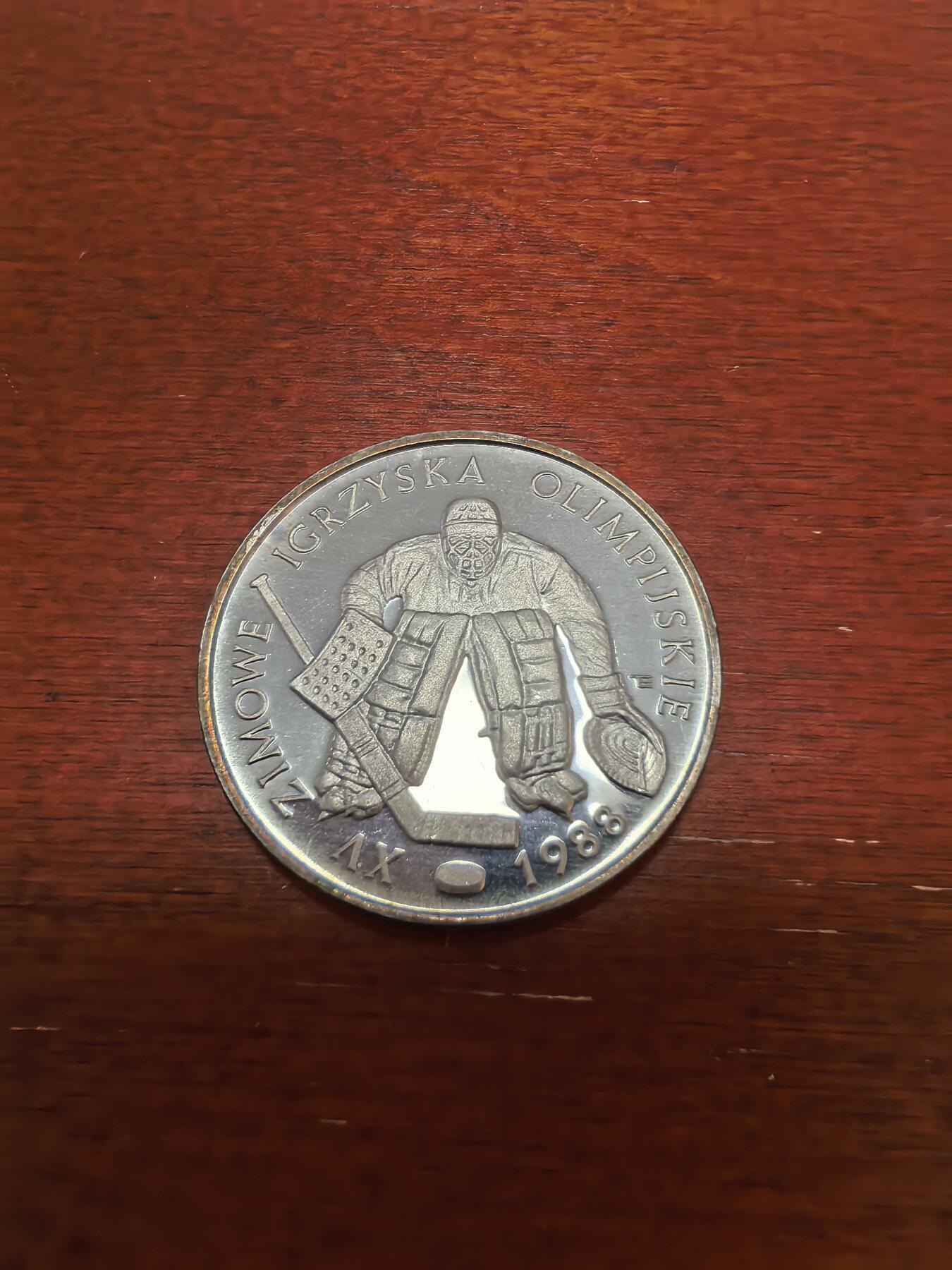 长老汇蛇年精选第九十九场拍卖 1987波兰冬奥500兹罗提精制银币，16.5克750银，克书40美金