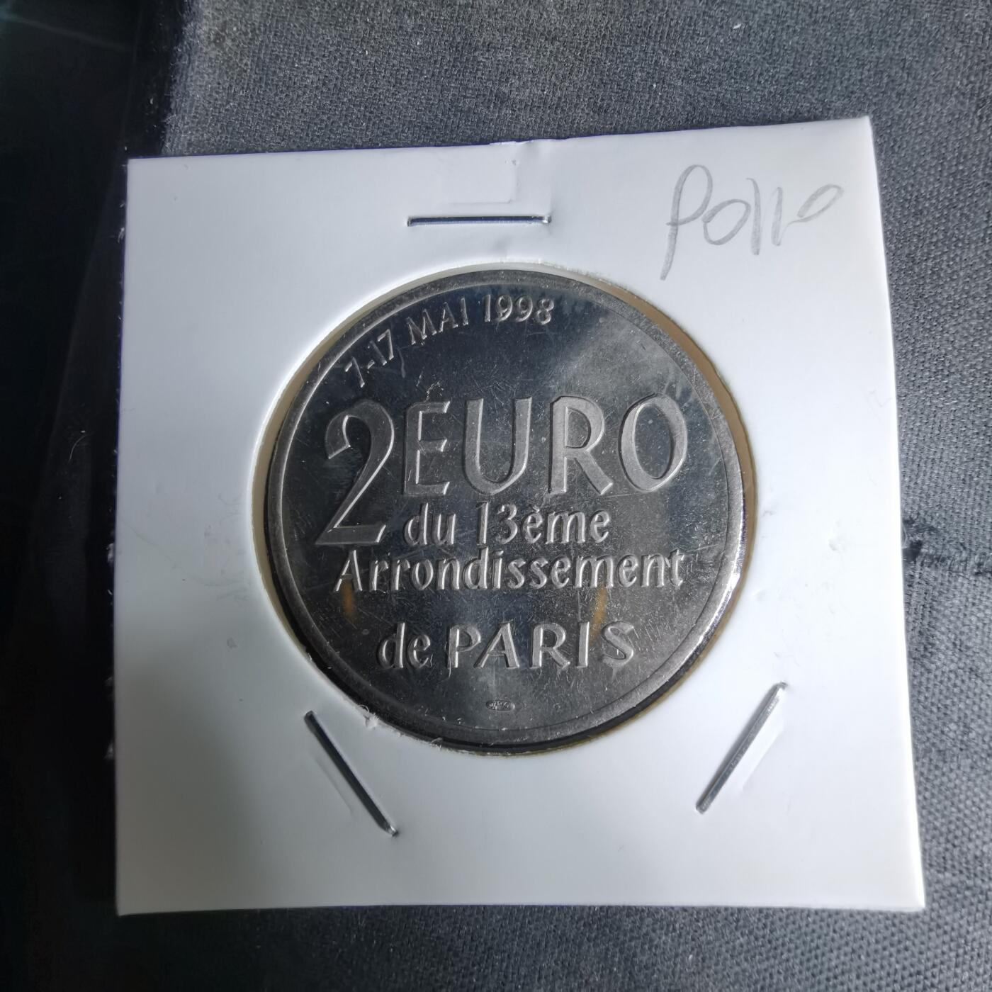 沼泽如烟--第990场 法国13区1998年2欧元纪念币