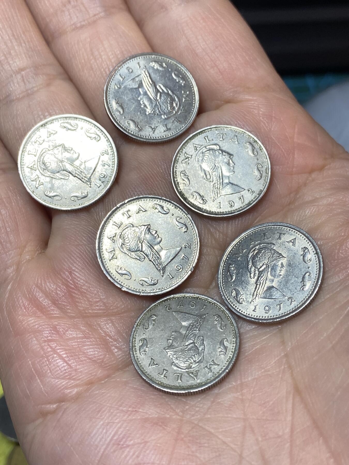 2026年第二十二场(总第一百九十一场）外国好品散币场(免佣金) 马耳他🇲🇹1972年2分6枚(第一套流通硬币首发年)