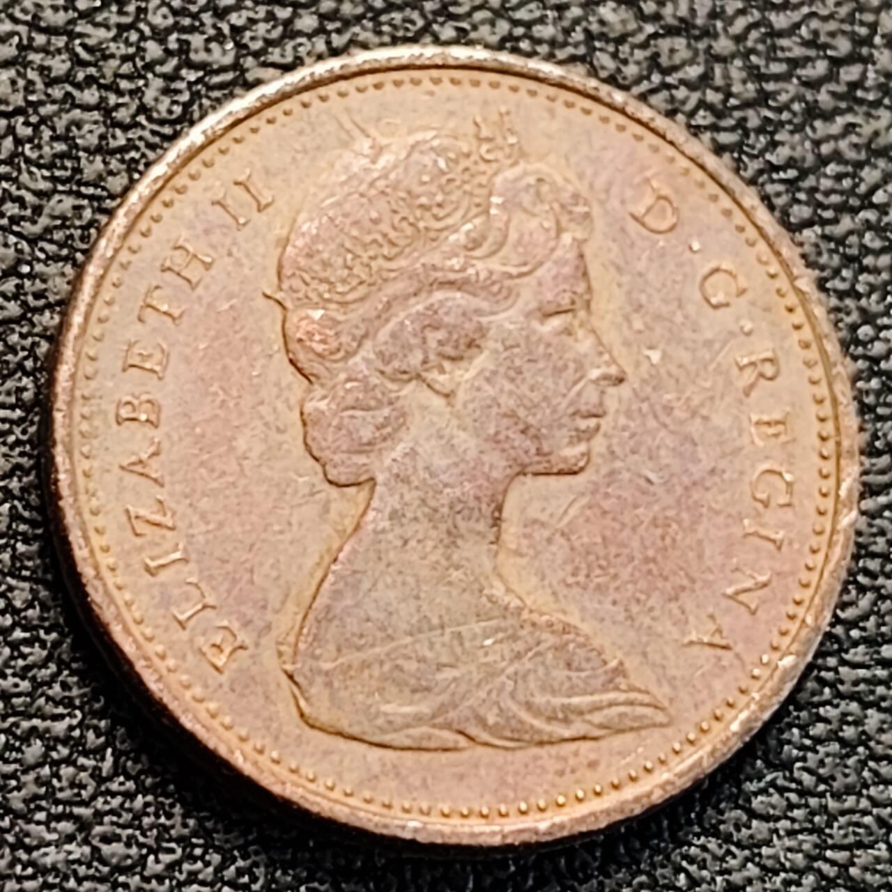 泉币菌-第186场- 小年快乐 精品福利场（本周五和之前的 2月14日发货） 联邦百年庆典 加拿大1分1967年青铜硬币19毫米3.2克