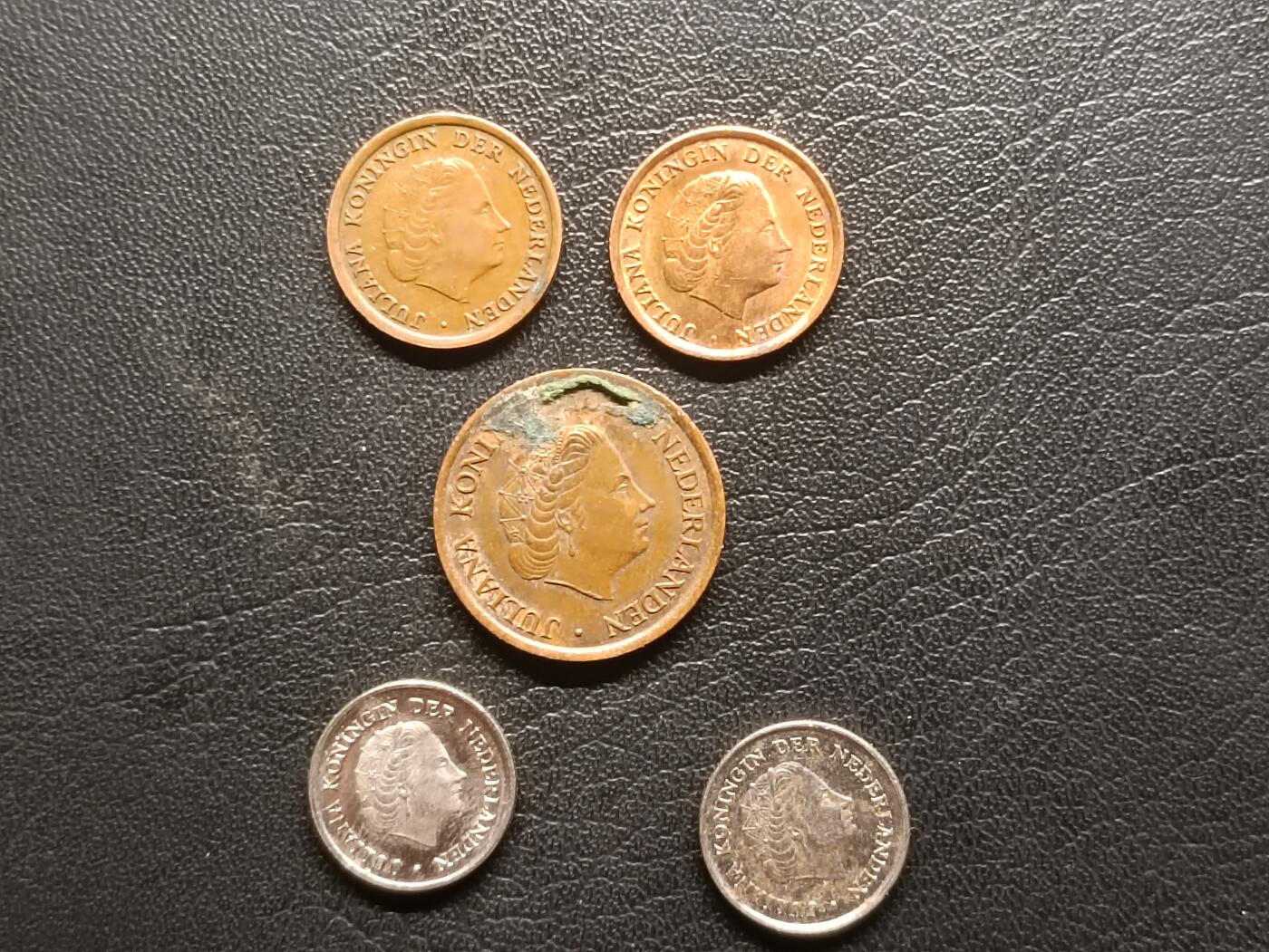 荟藏特别场次第二期——“社长的钢镚堆” 荷兰硬币批量五枚