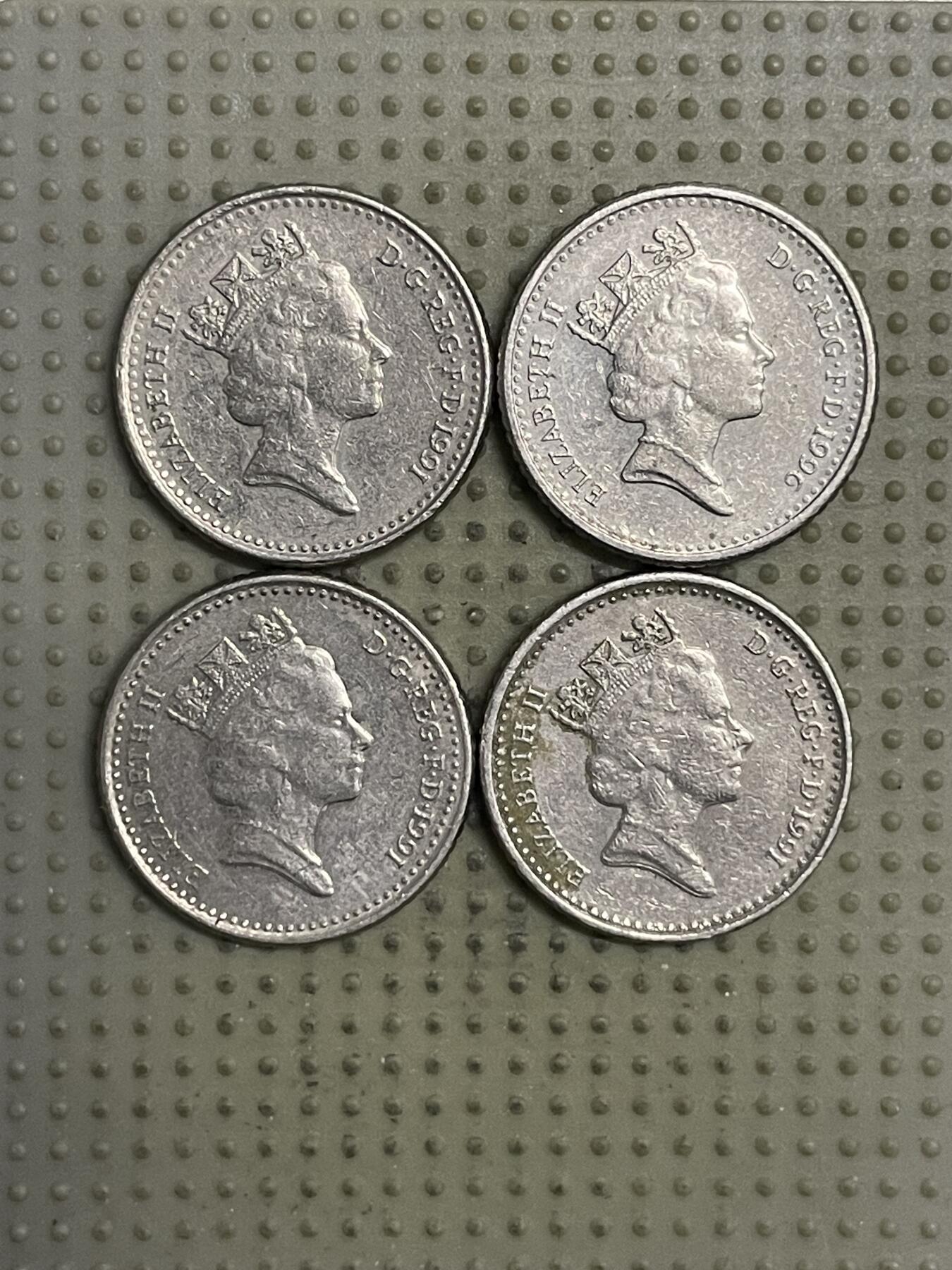 2026年第25场各国散币拍卖（总第175场）年前发货截止到11号 英国5便士小版4枚