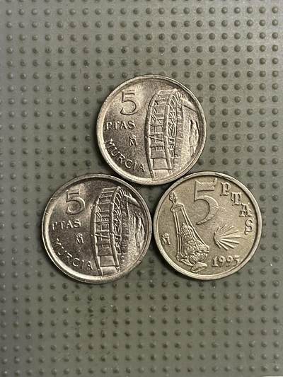 2026年第25场各国散币拍卖（总第175场）年前发货截止到11号 - 西班牙5比赛塔纪念币3枚