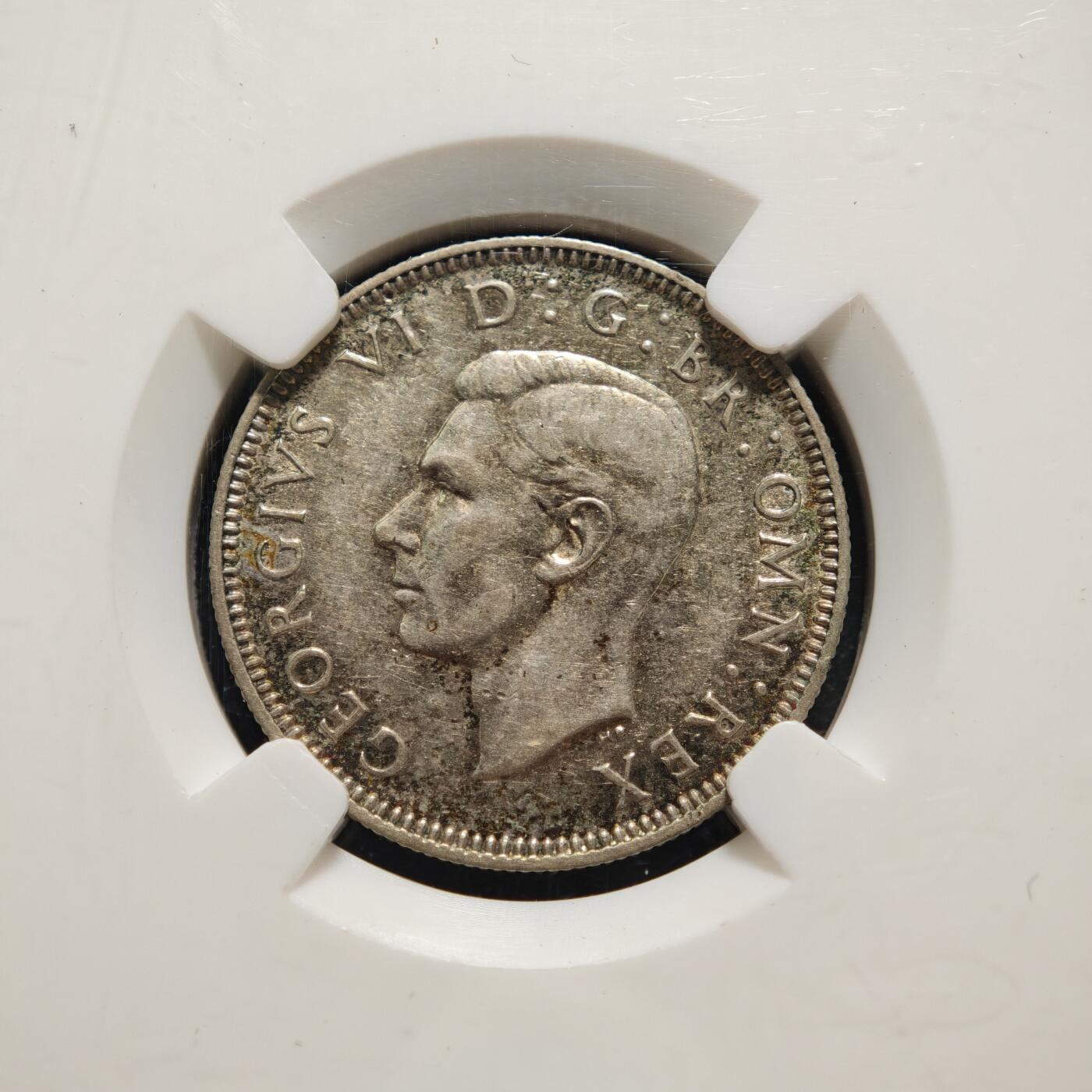 【德藏】世界币章拍卖第165期（拍品征集中~欢迎藏友联系） 1946年 英国乔治六世1先令银币 CNCS AU53