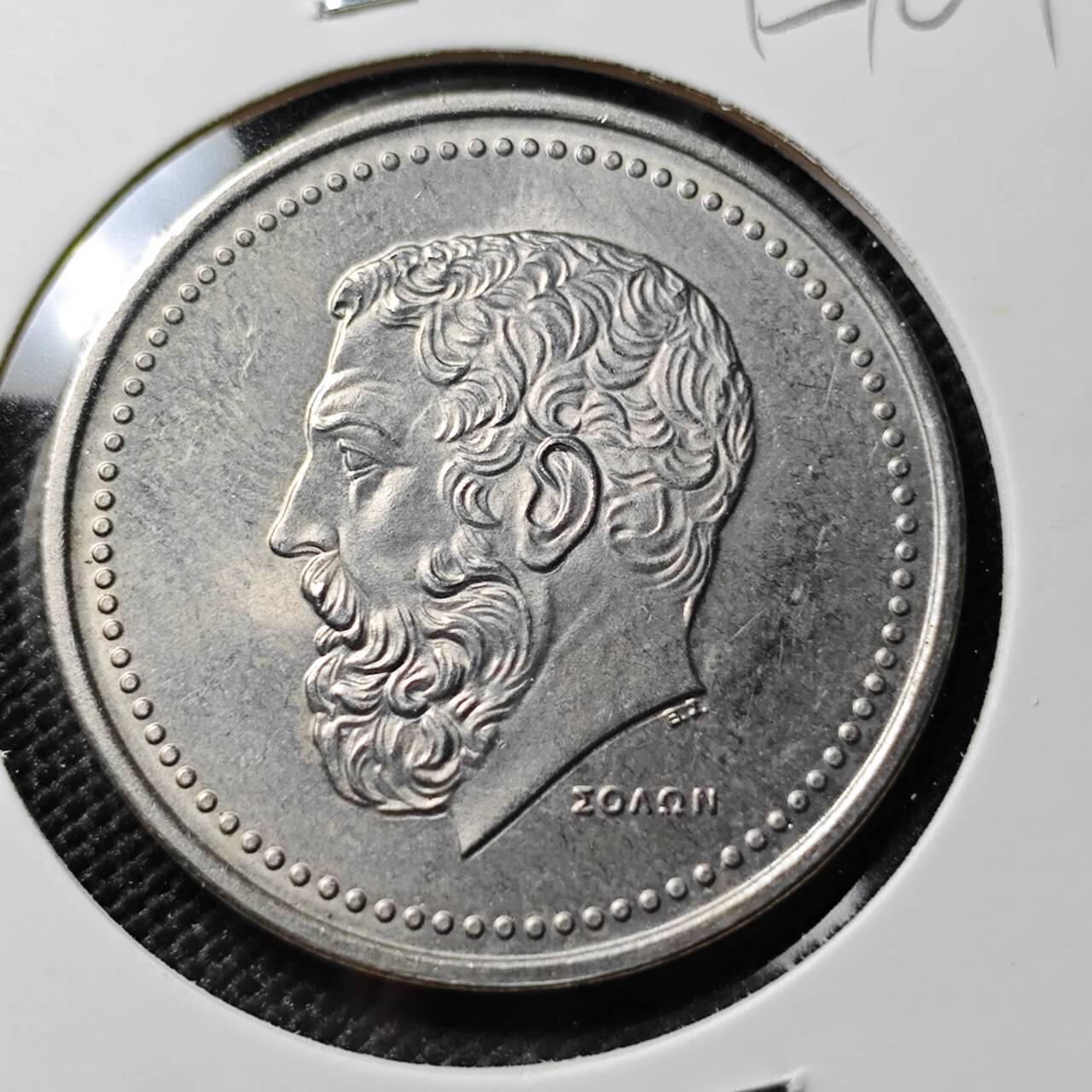 KK钱币收藏小铺  第395期  2月预留时间 周末发货  1982希腊50德拉克马