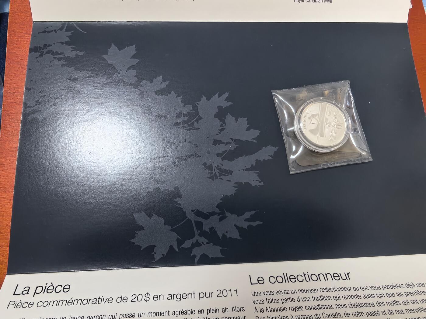 长老汇蛇年精选第九十九场拍卖 获奖币！2011加拿大独木舟20加元银样币，卡装