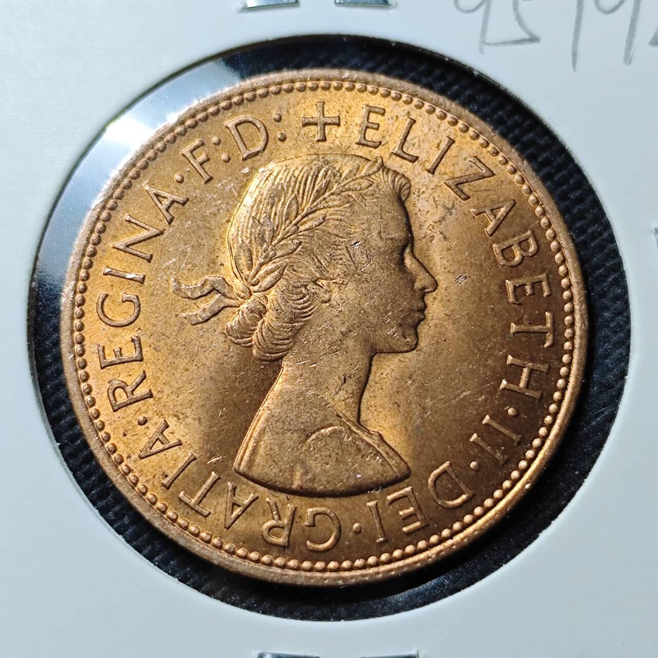 KK钱币收藏小铺  第395期  2月预留时间 周末发货 1967英国1便士 好品