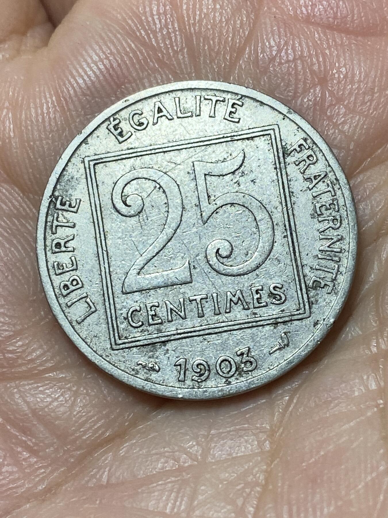 2026年第二十二场(总第一百九十一场）外国好品散币场(免佣金) 法兰西第三共和国1903年25生丁