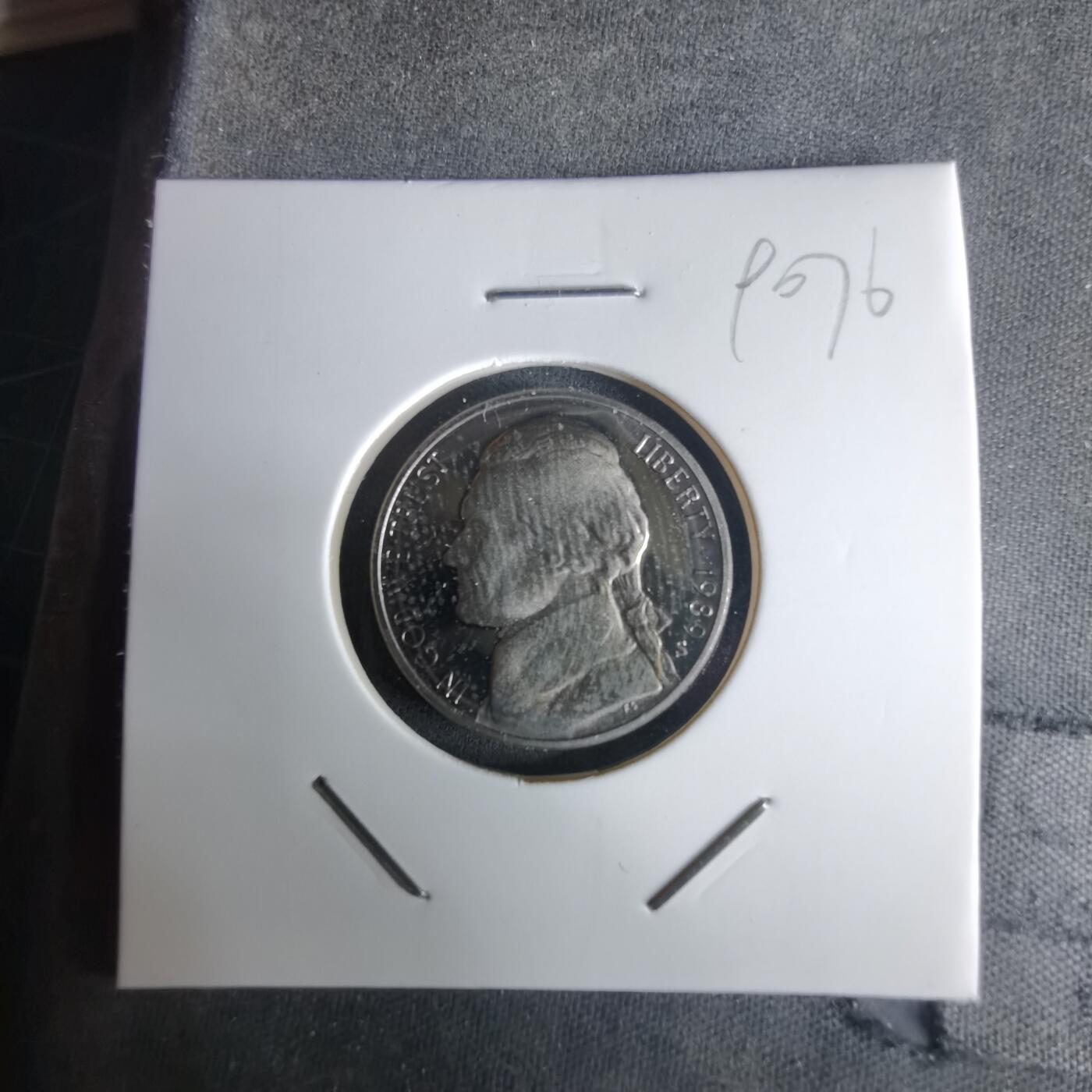 沼泽如烟--第990场 美国1989年5分精制币