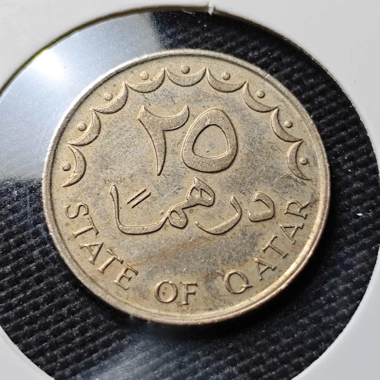 KK钱币收藏小铺  第395期  2月预留时间 周末发货  卡塔尔25费尔