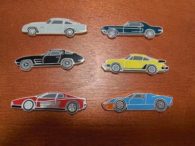 长老汇马年精选第九场拍卖 -  2010索马里赛车6枚1元彩色币，铜镍镀银，世界上最美的25种硬币之一