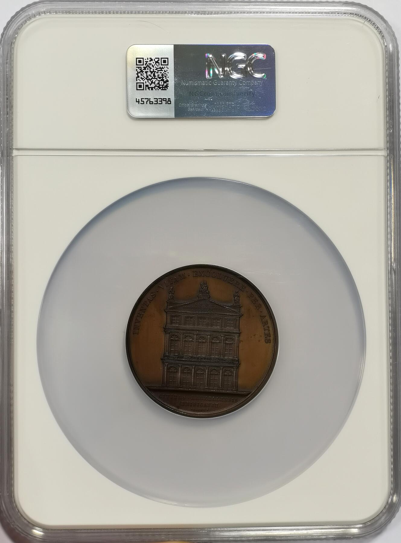 博洋堂蛇年收官专场暨第161期（全场包邮） NGC MS62BN 荷兰1830年艺术与工业博物馆纪念大铜章