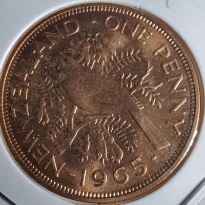 沼泽如烟--第990场 - 新西兰1965年1便士