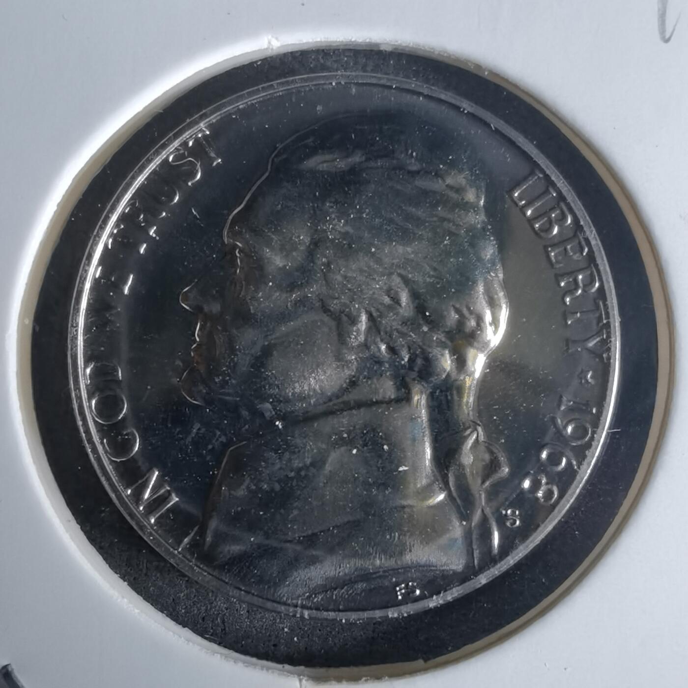 沼泽如烟--第990场 美国1968年5分精制币