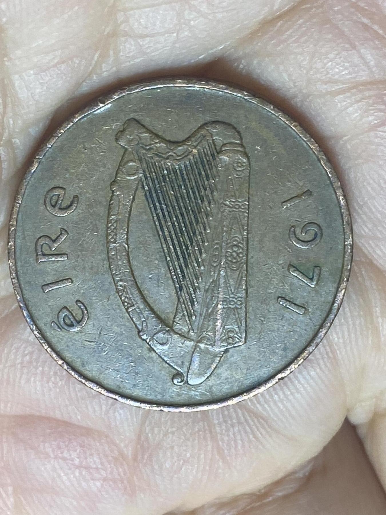 2026年第二十场(总第一百八十九场）外国好品散币场(免佣金) 爱尔兰🇮🇪1971年2便士(共和国时期第二套第一版，青铜材质无磁版，首发年)