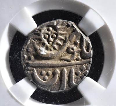 古印度土邦“太阳脸”银币  印多尔邦 1844-1856年1卢比银币 - 古印度土邦“太阳脸”银币  印多尔邦 1844-1856年1卢比银币