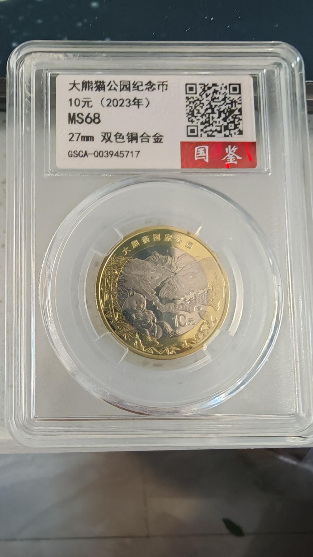 杂币场 大熊猫公园纪念币一枚