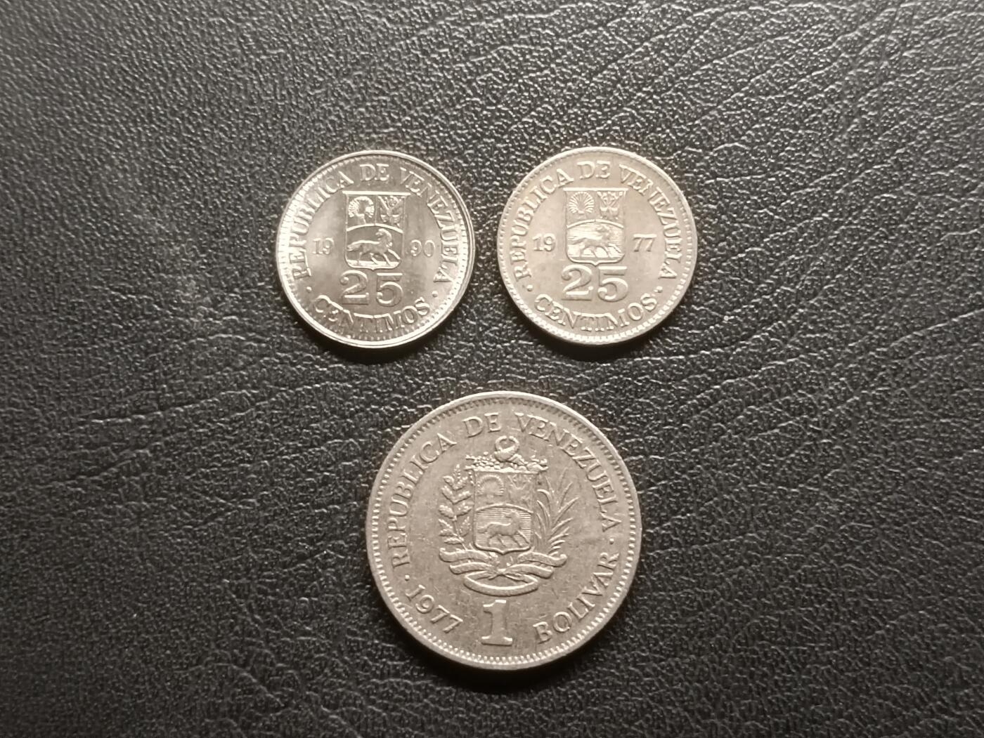 荟藏特别场次第二期——“社长的钢镚堆” 委内瑞拉硬币批量三枚