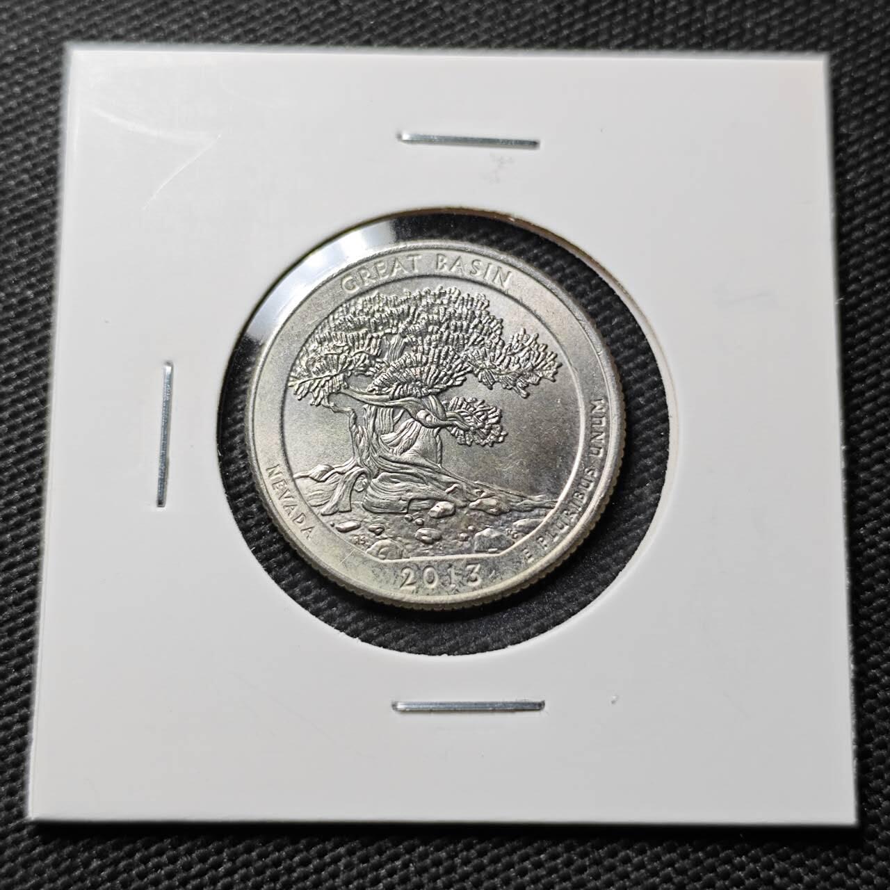 KK钱币收藏小铺  第395期  2月预留时间 周末发货 2013美国25美分 纪念币