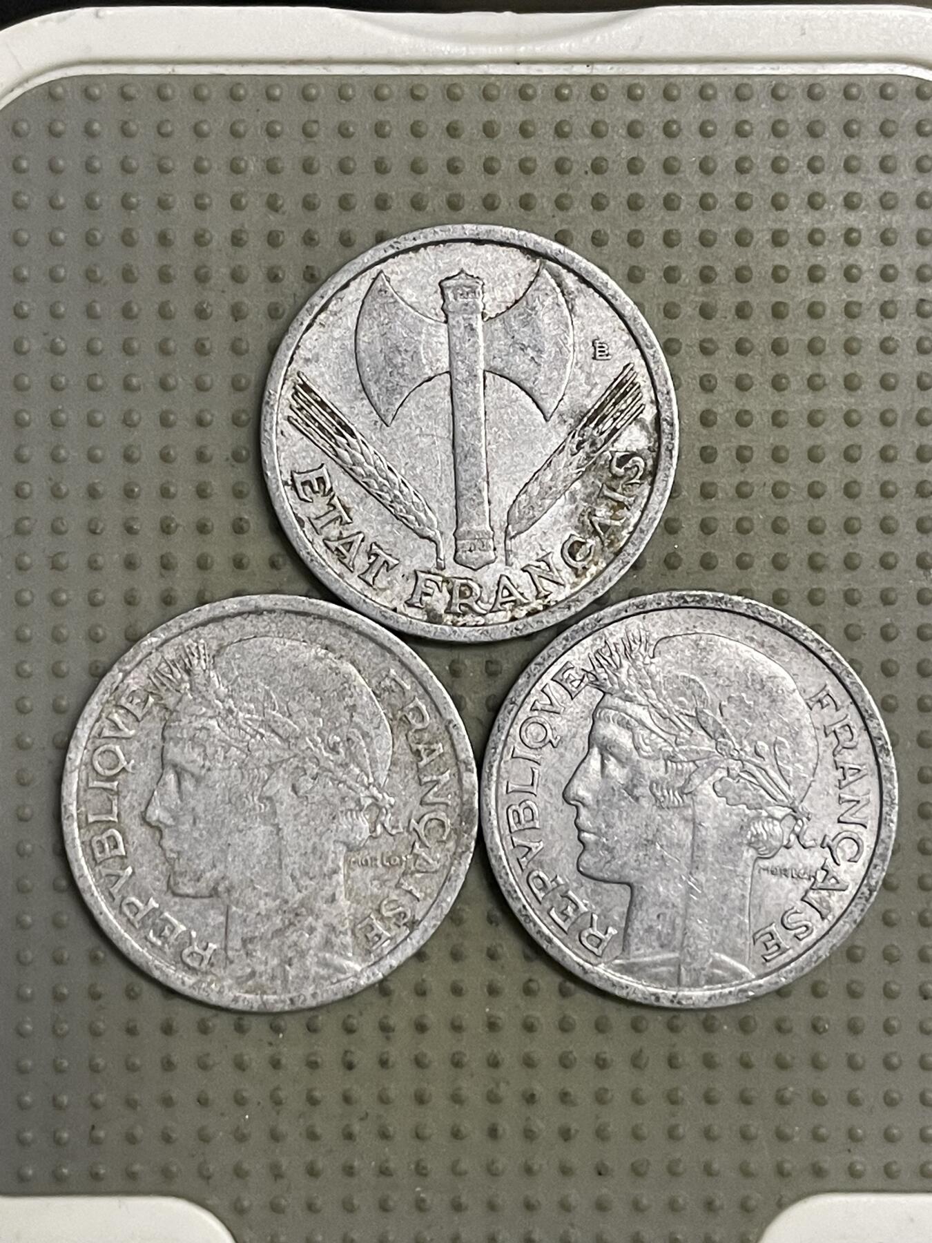 2026年第25场各国散币拍卖（总第175场）年前发货截止到11号 法国1法郎3枚