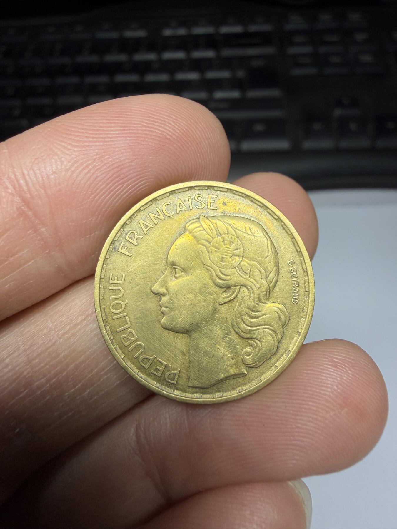 2025年集古藏今外币拍卖第二期-第6场—（总第306拍），可以寄存60天，满160元包邮。 1951年法国20法郎