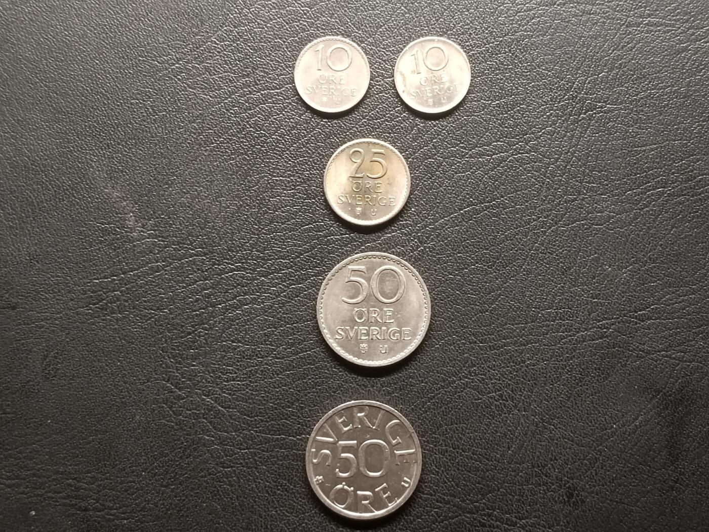 荟藏特别场次第二期——“社长的钢镚堆” 瑞典硬币批量五枚