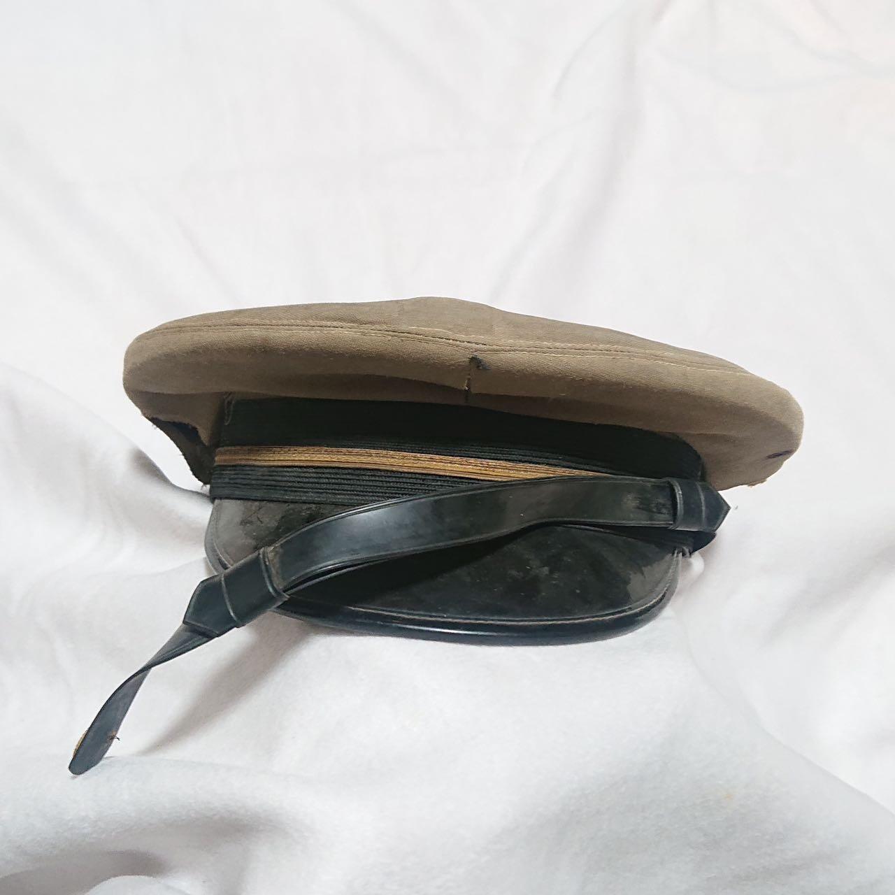 【第伍場】近代勋奖章徽章服饰杂项专场 民国时期卡其大檐帽—可自行修复，头围约54cm