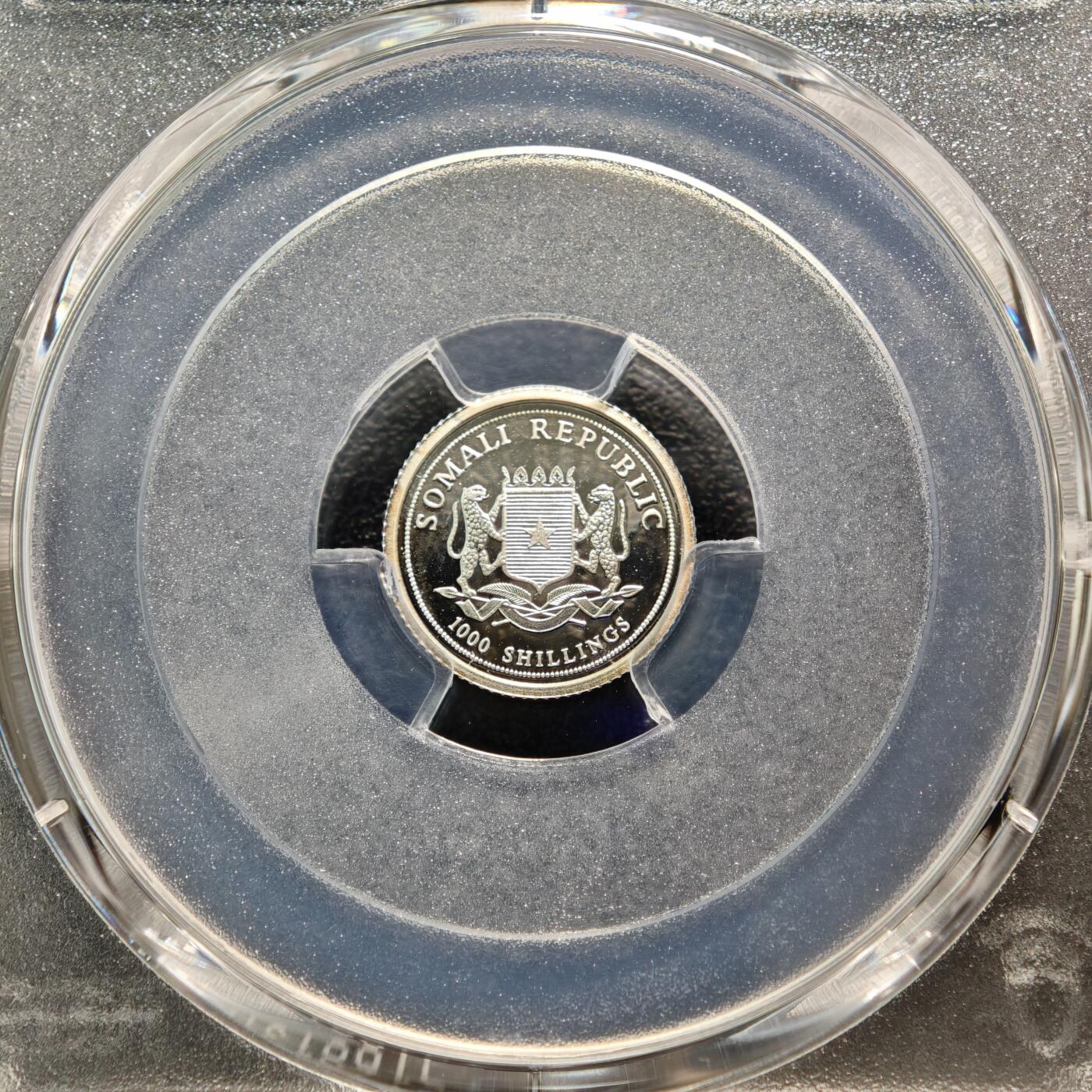 【德藏】世界币章拍卖第165期（拍品征集中~欢迎藏友联系） 2004年 索马里海啸1000先令纪念银币 PCGS MS68