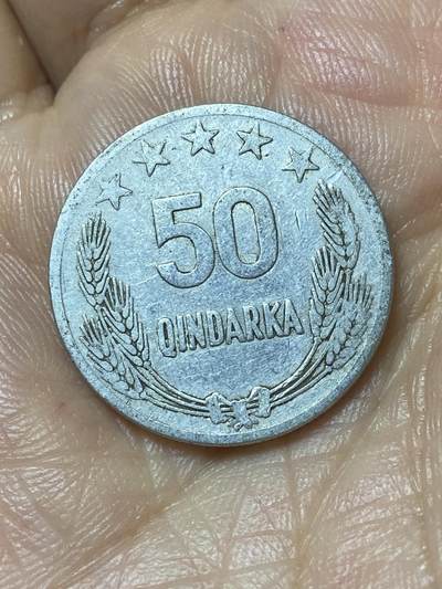 2026年第二十二场(总第一百九十一场）外国好品散币场(免佣金) - 阿尔巴尼亚🇦🇱1964年50昆塔(第二套第一版)