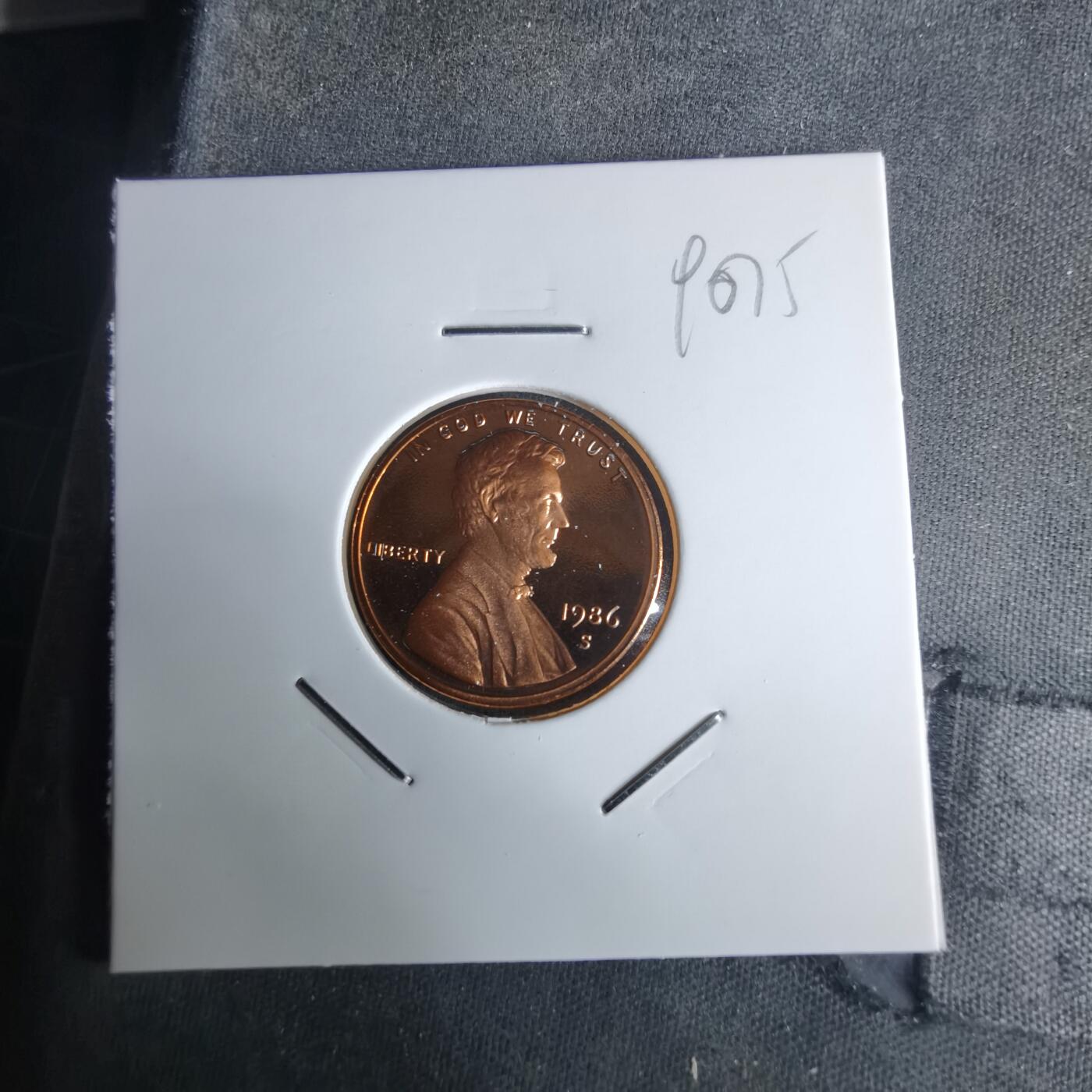 沼泽如烟--第990场 美国1986年1分精制币