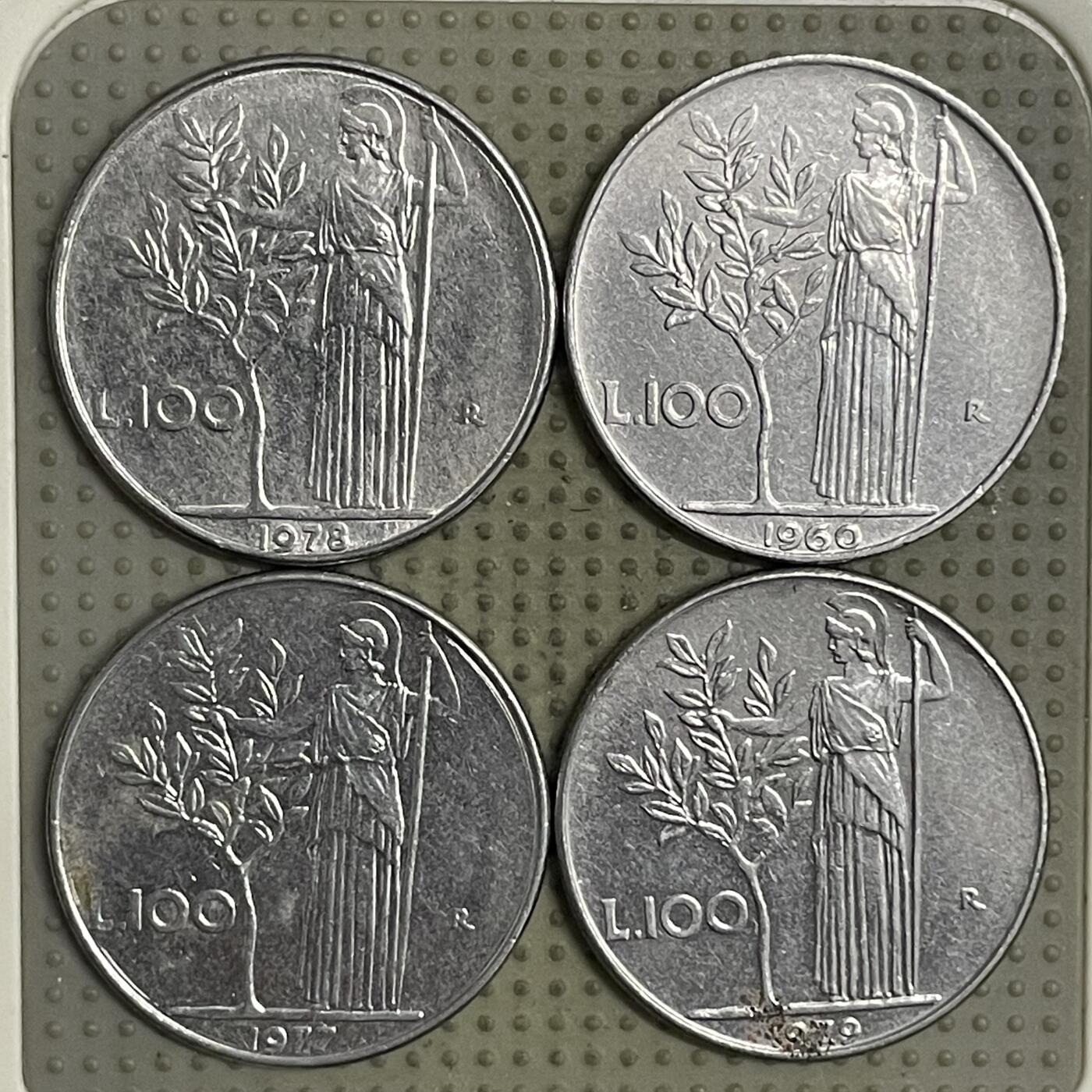 2026年第25场各国散币拍卖（总第175场）年前发货截止到11号 意大利100里拉4枚