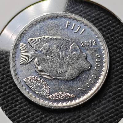 KK钱币收藏小铺  第395期  2月预留时间 周末发货 - 2012斐济5分