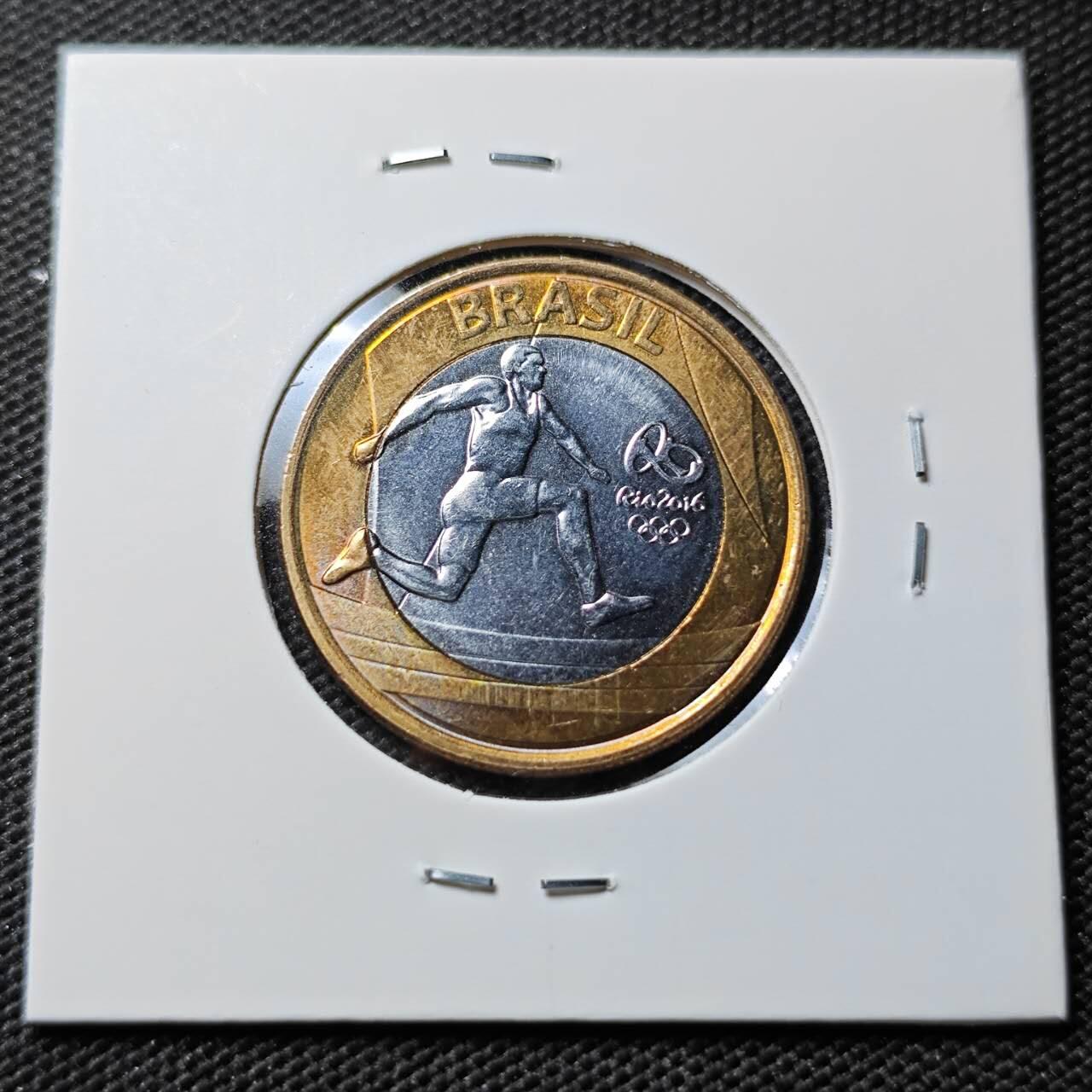 KK钱币收藏小铺  第395期  2月预留时间 周末发货 2014巴西1瑞尔 纪念币