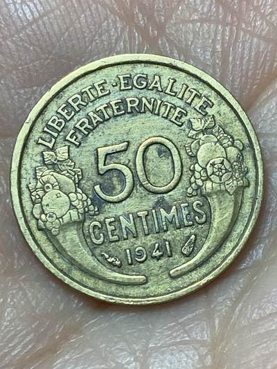 2026年第二十二场(总第一百九十一场）外国好品散币场(免佣金) - 法兰西第三共和国1941年50生丁