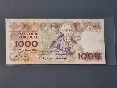 2月10号晚上8点 外国纸币自动截拍第23场 - 葡萄牙1000新品