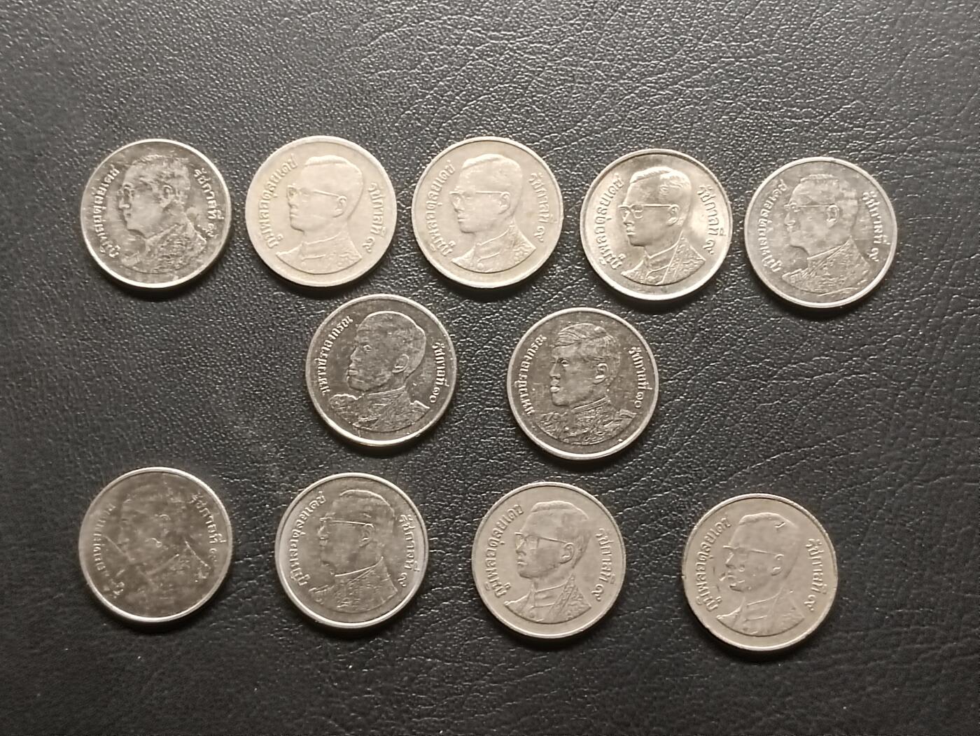 荟藏特别场次第二期——“社长的钢镚堆” 泰国1铢 拉玛九世/拉玛十世 批量11个