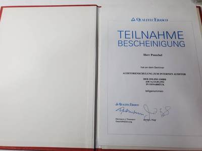 韵星假日军品类拍卖第40期 -- Rimey Holidays Militaria Auction 40 - 德国过渡时期内部稽查师资格证书 1992两德已经河滨但部分地区沿用东德的排版和使用未用光的红色封皮