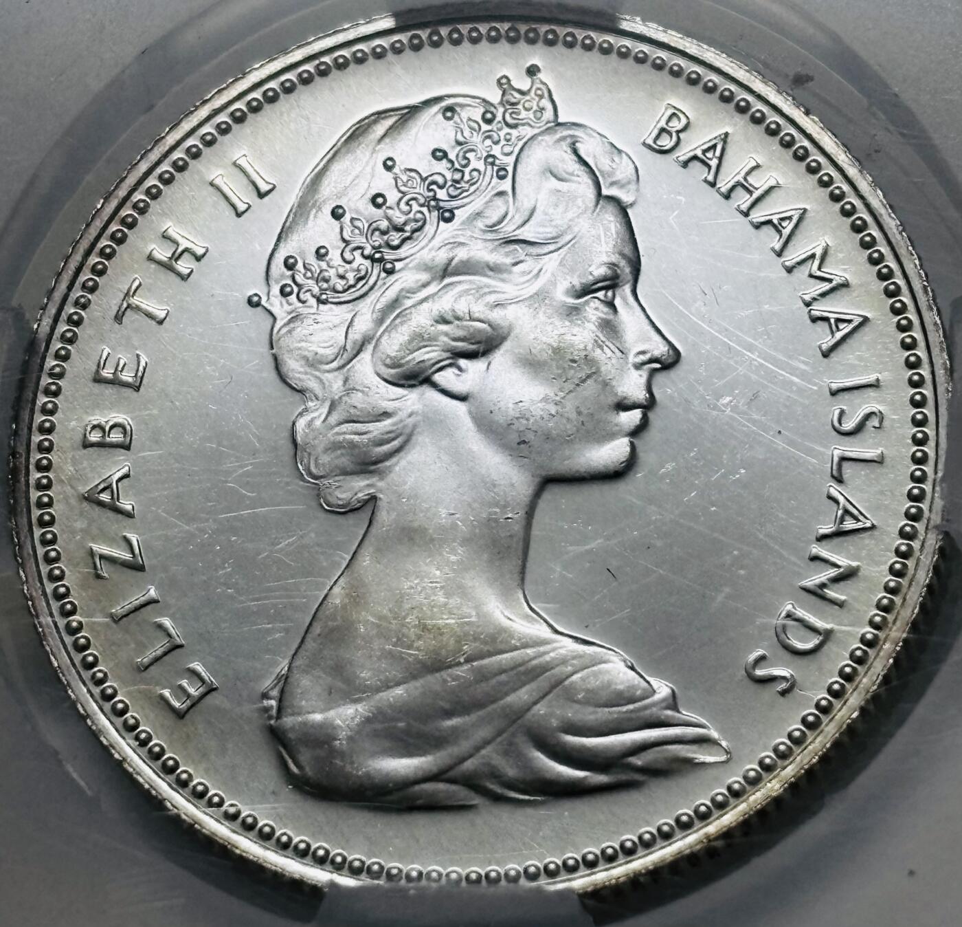 【金马踏春，泉马奔腾】2026 年新年贺岁场，（定于年初五接财神截拍）祝各位老板马到成功，马上有钱，愿岁岁平安喜乐顺遂 CSIC 评级 PL66 UC1970 年英属巴哈马 50 分精制银币，关门版 10.37 克 800 银