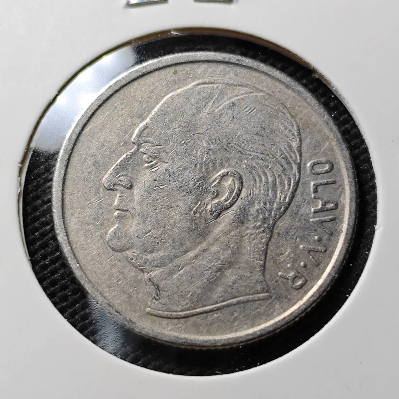 KK钱币收藏小铺  第395期  2月预留时间 周末发货 1970挪威1克朗