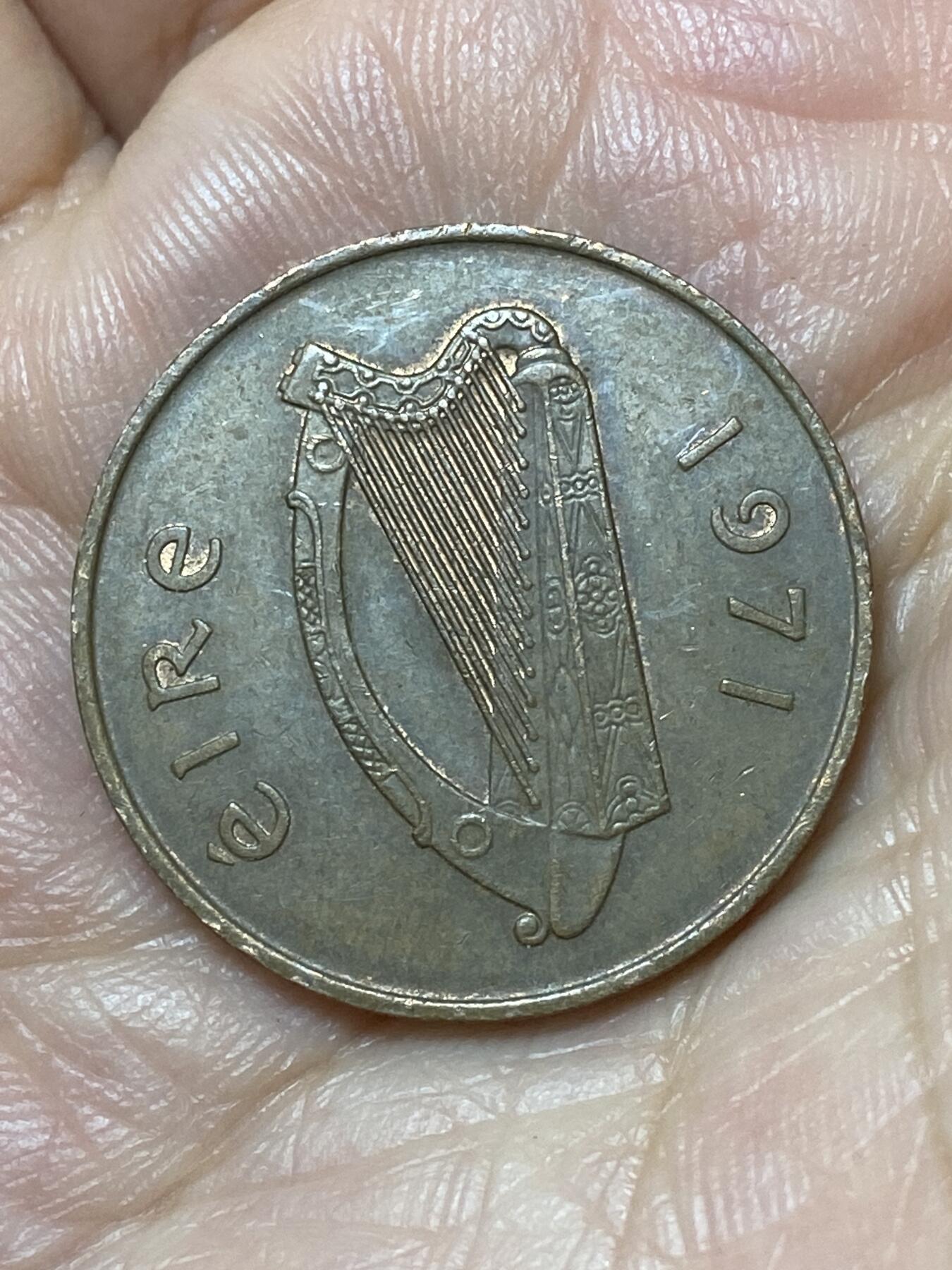 2026年第二十二场(总第一百九十一场）外国好品散币场(免佣金) 爱尔兰🇮🇪1971年2便士(共和国时期第二套第一版，青铜材质无磁版)