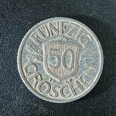 逸泉钱币2026第十二组世界钱币专场春节千件大拍A1614～2574 - 2511 奥地利50格罗申