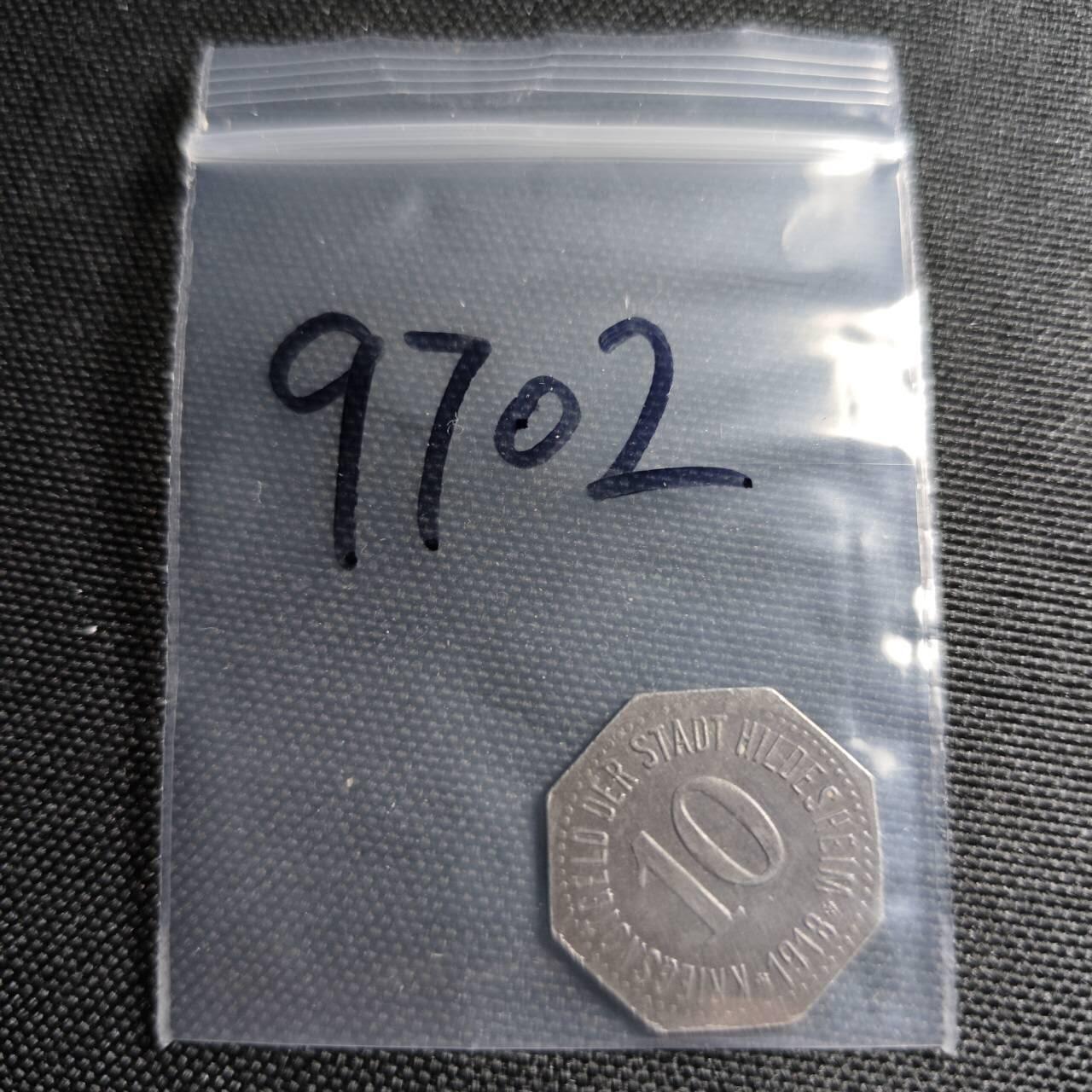 KK钱币收藏小铺  第397期 百期特怕（四拍之一） 2月预留时间 周末发货 1918德紧希尔德斯海姆 10芬尼铁币