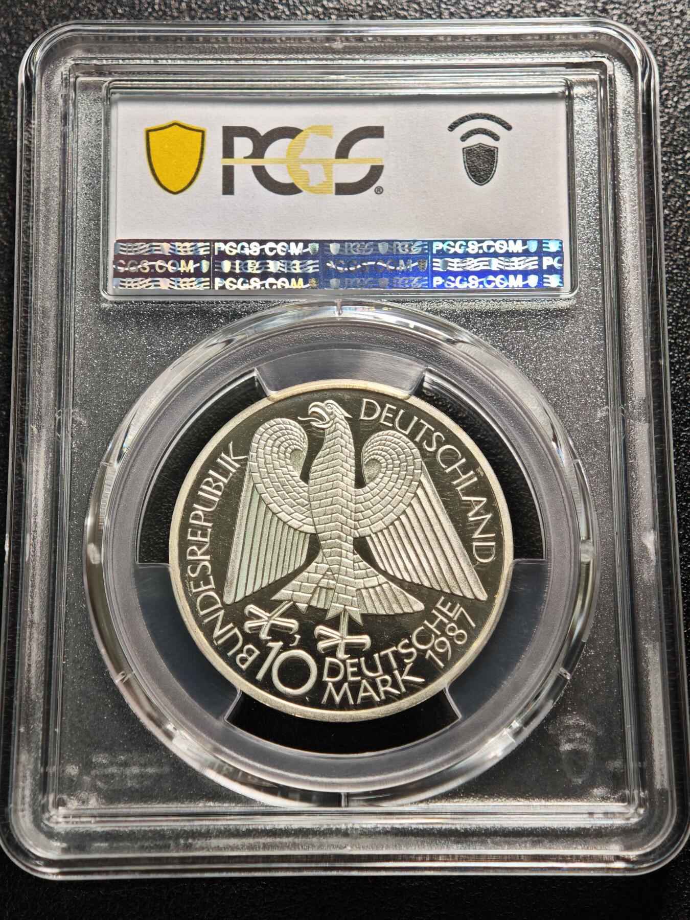 【德藏】世界币章拍卖第165期（拍品征集中~欢迎藏友联系） 1987年 德国柏林建城750周年10马克精制纪念银币 PCGS PR68DCAM